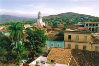 A view of Trinidad with the Sierra del Escambray in the background