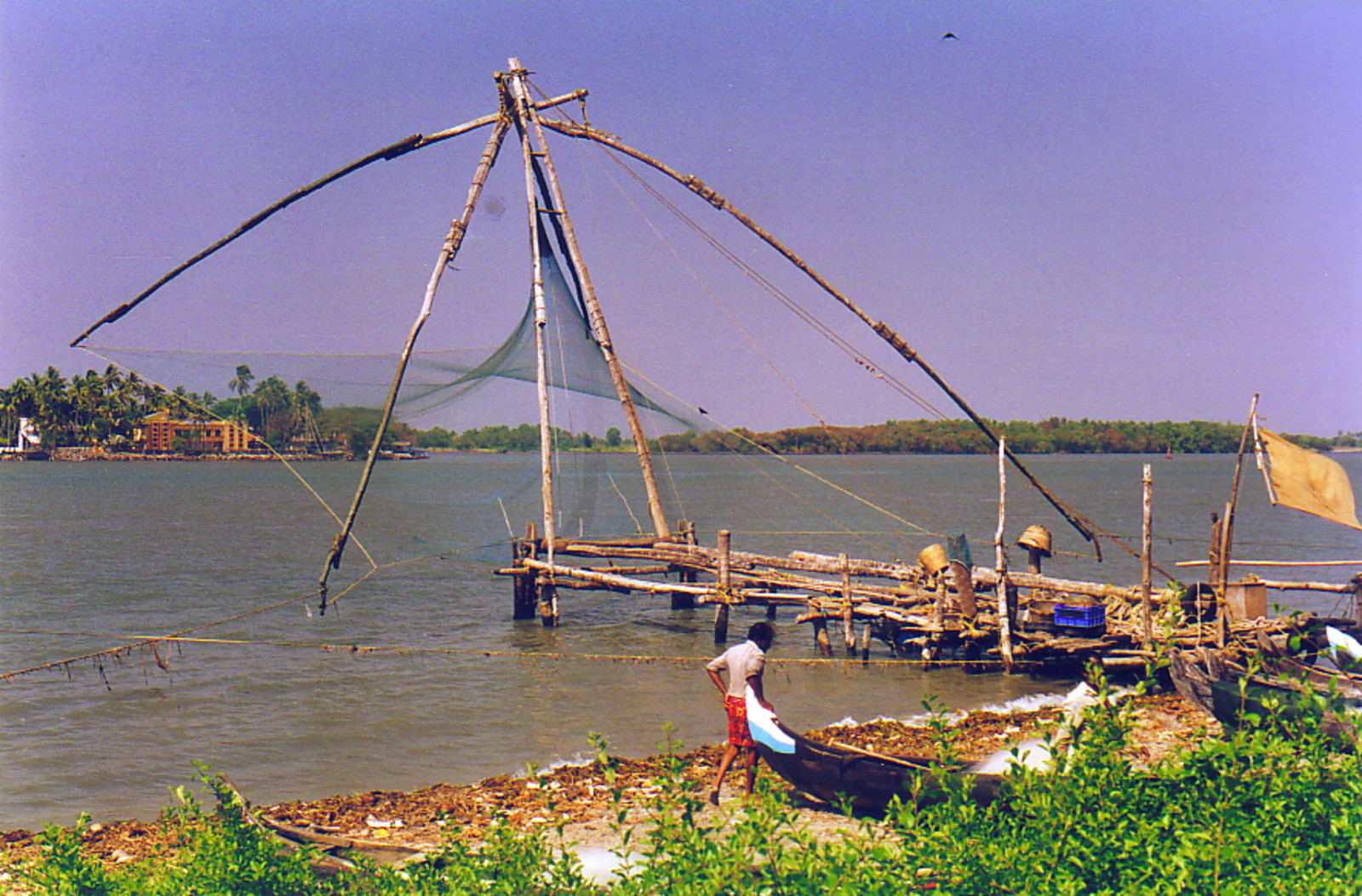 The strange fishing nets of Kochi