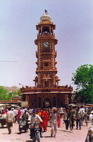 The clock tower in Sardar Market