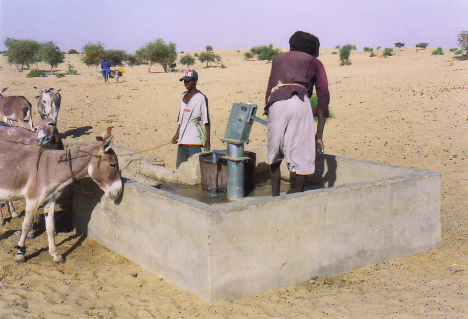 A water pump in the desert