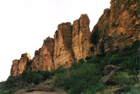A jagged section of the Bandiagara Escarpment
