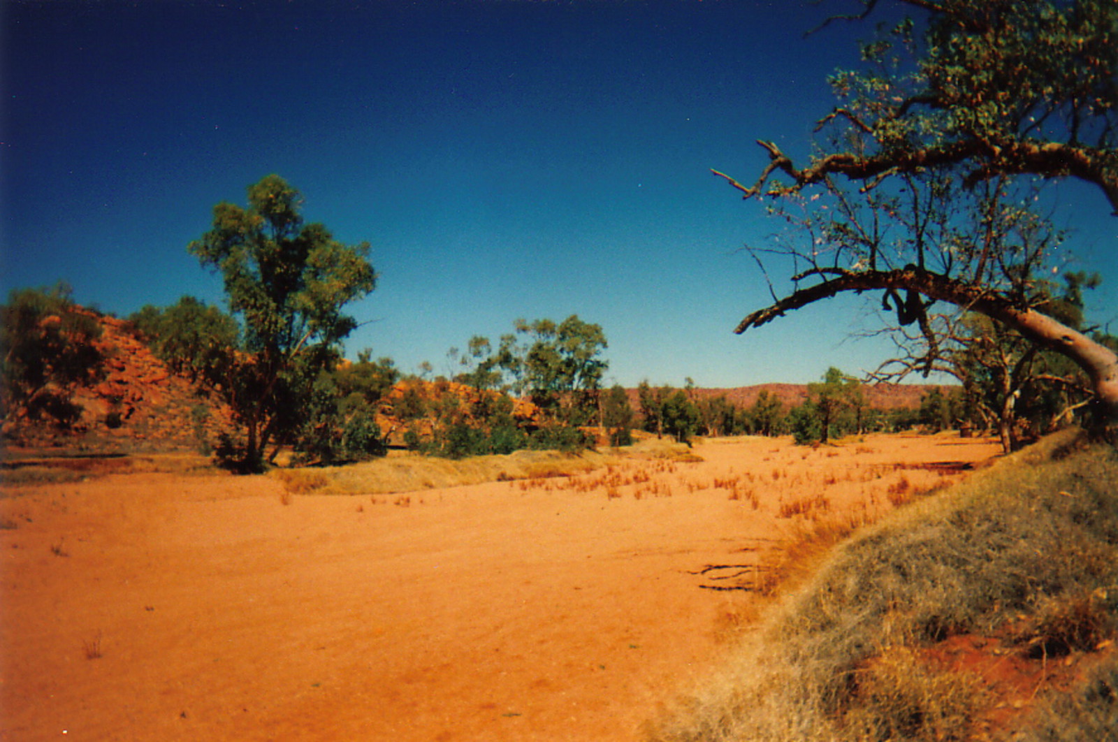 The dry bed of the Todd River
