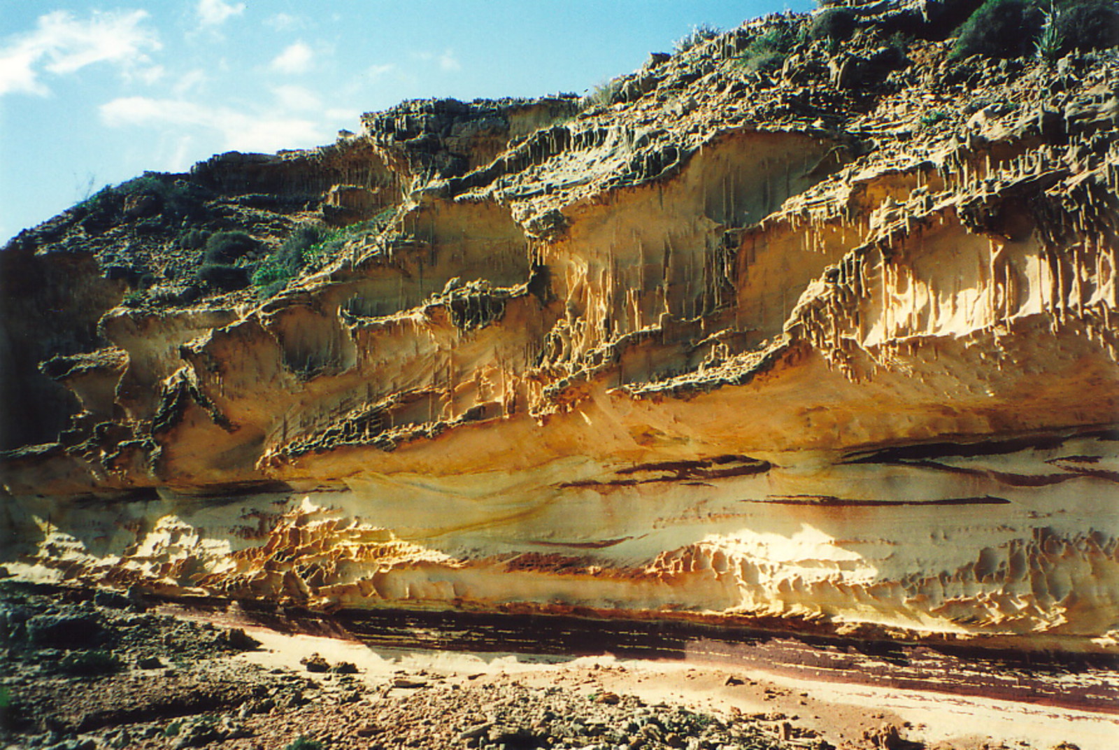 Sandstone cliffs on the Kalbarri coast