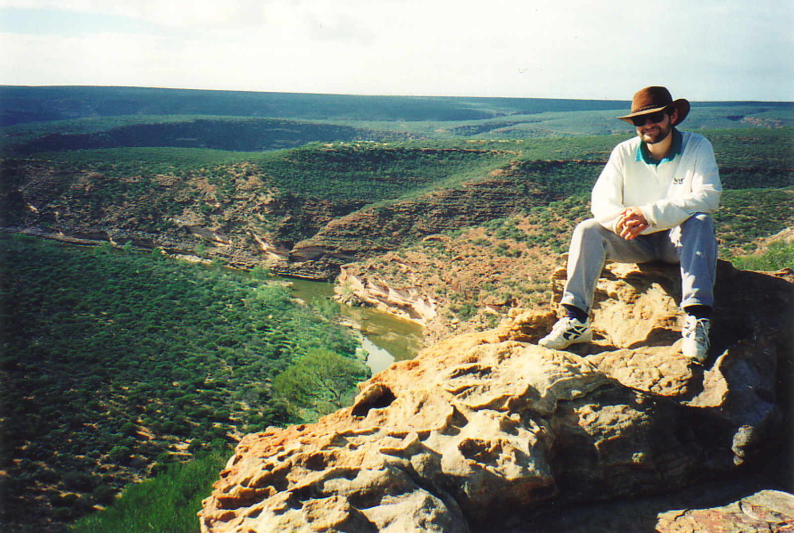 Mark sitting above the magnificent Loop