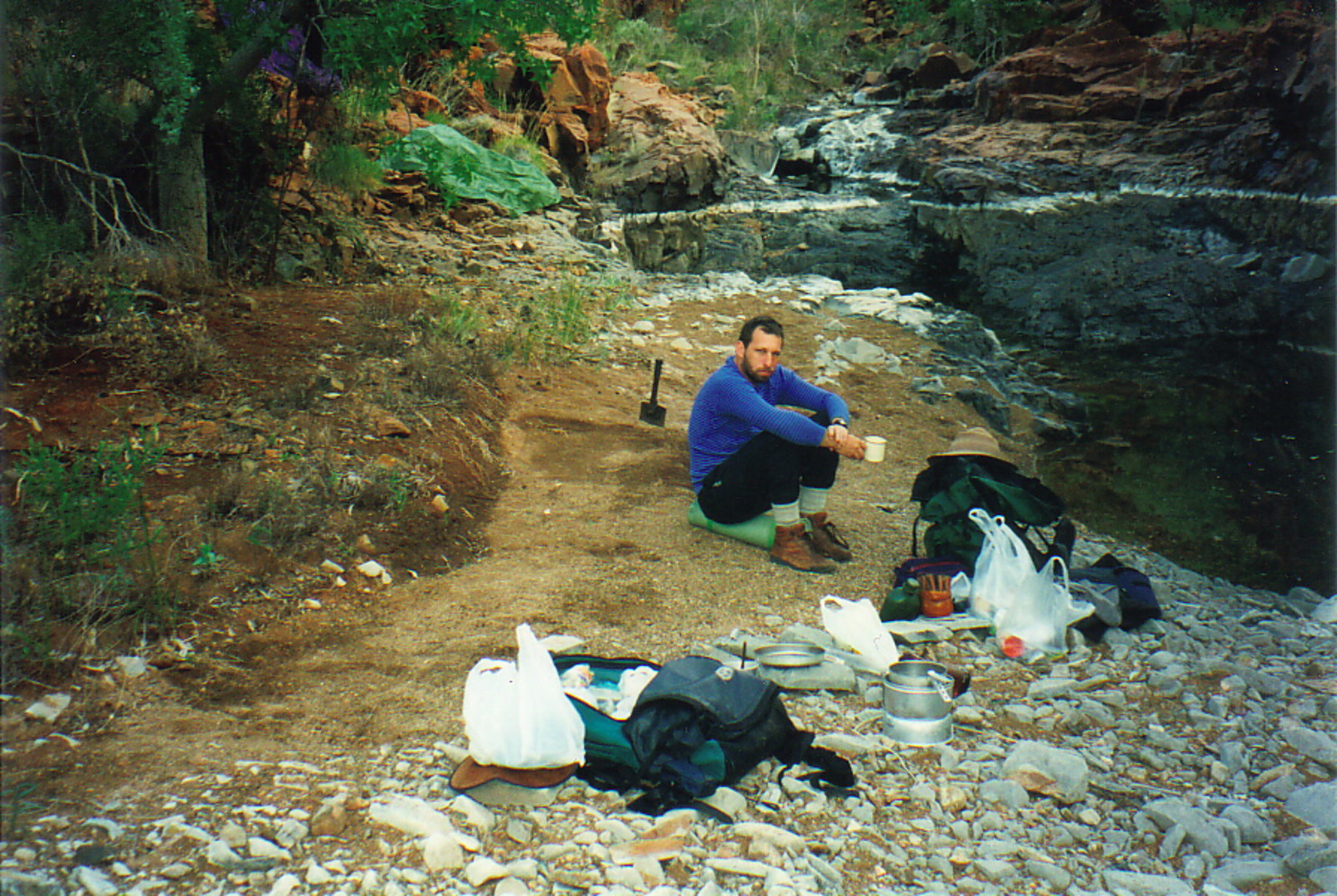 Our riverside camp on day 5