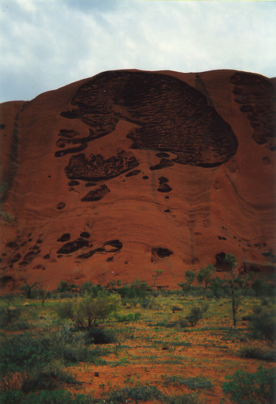 Textures on the side of Uluru