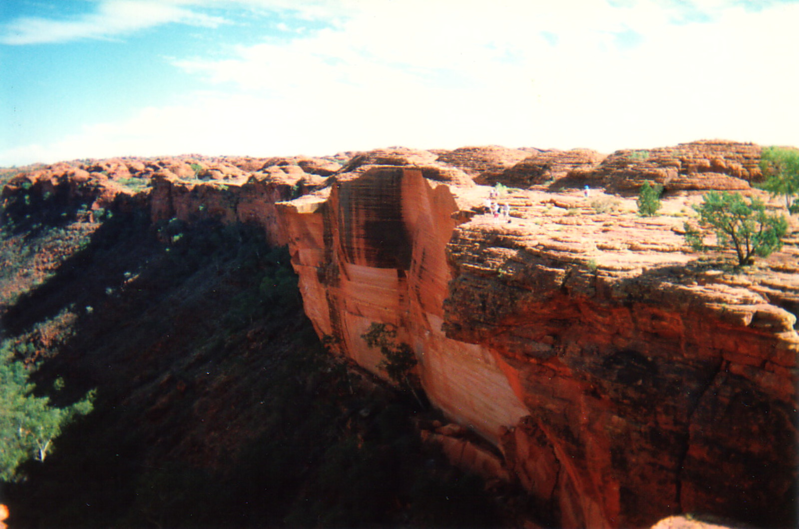 A view into from above King's Canyon