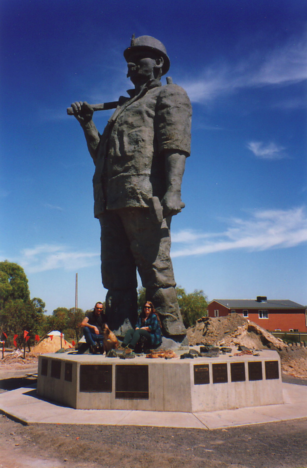 Dave, Karen, Lumpy Dog and a big miner