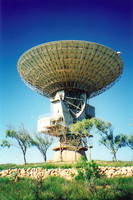 A large satellite dish