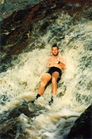 Scott relaxing in the George River