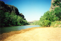 The Lennard River, Windjana Gorge