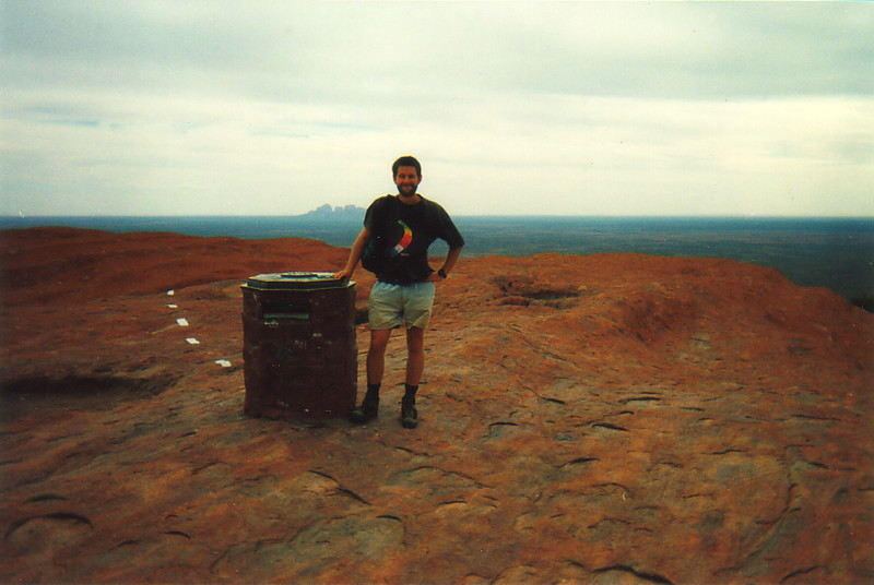 Mark on top of Uluru
