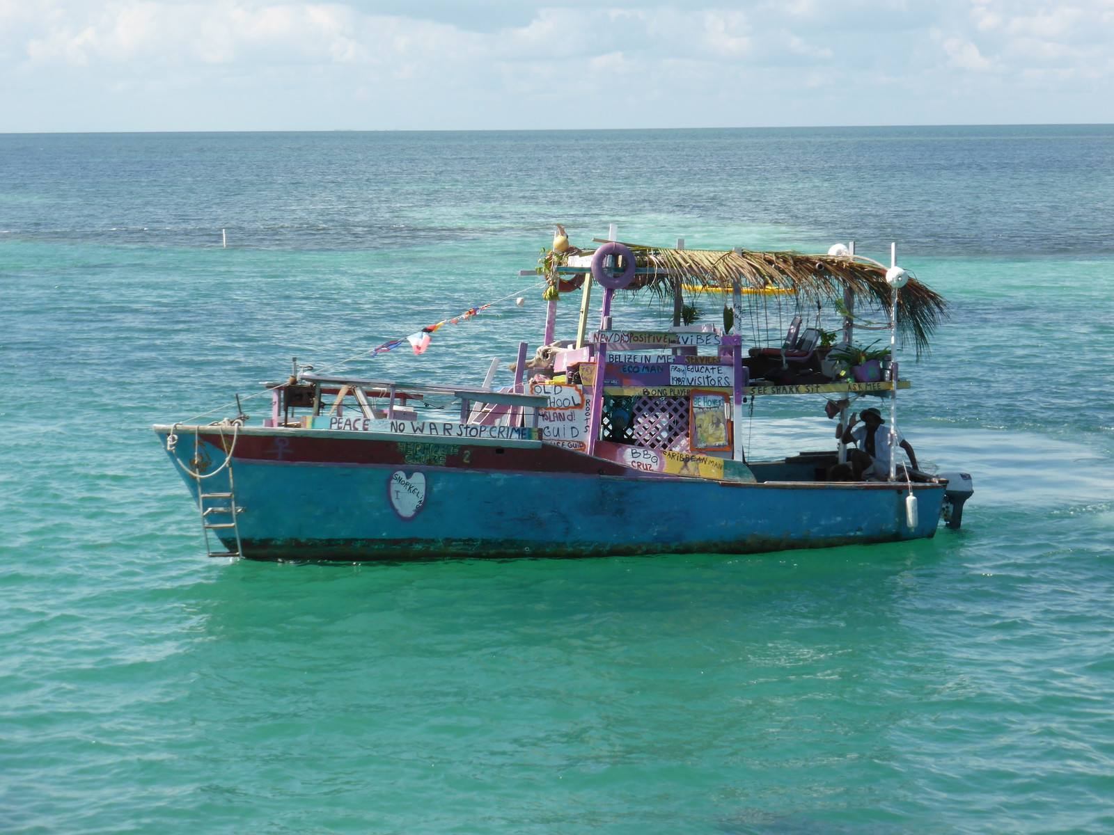 A colourful boat at the Split