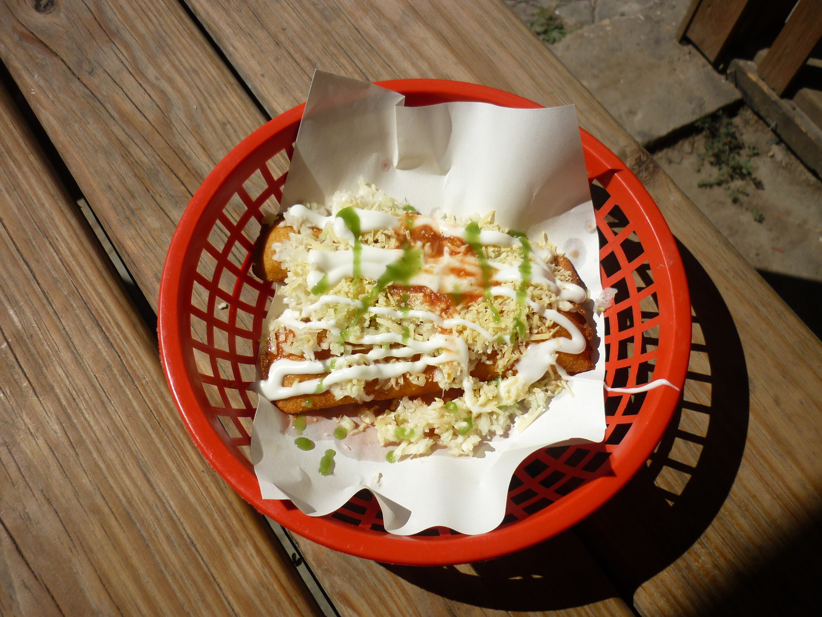 Fried tacos from Mickey's Snack Shop on Burns Avenue