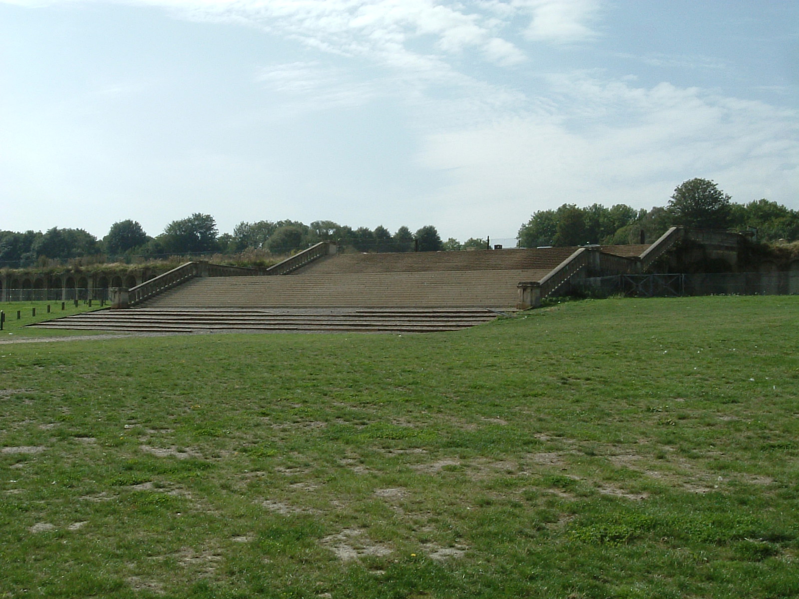 The first set of steps to the terrace that was once the Crystal Palace