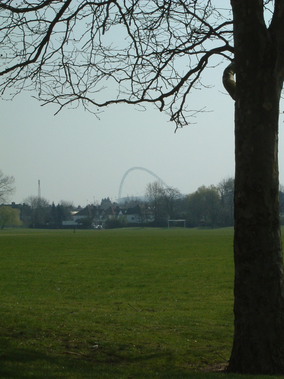 A glimpse of Wembley Stadium from the end of this leg