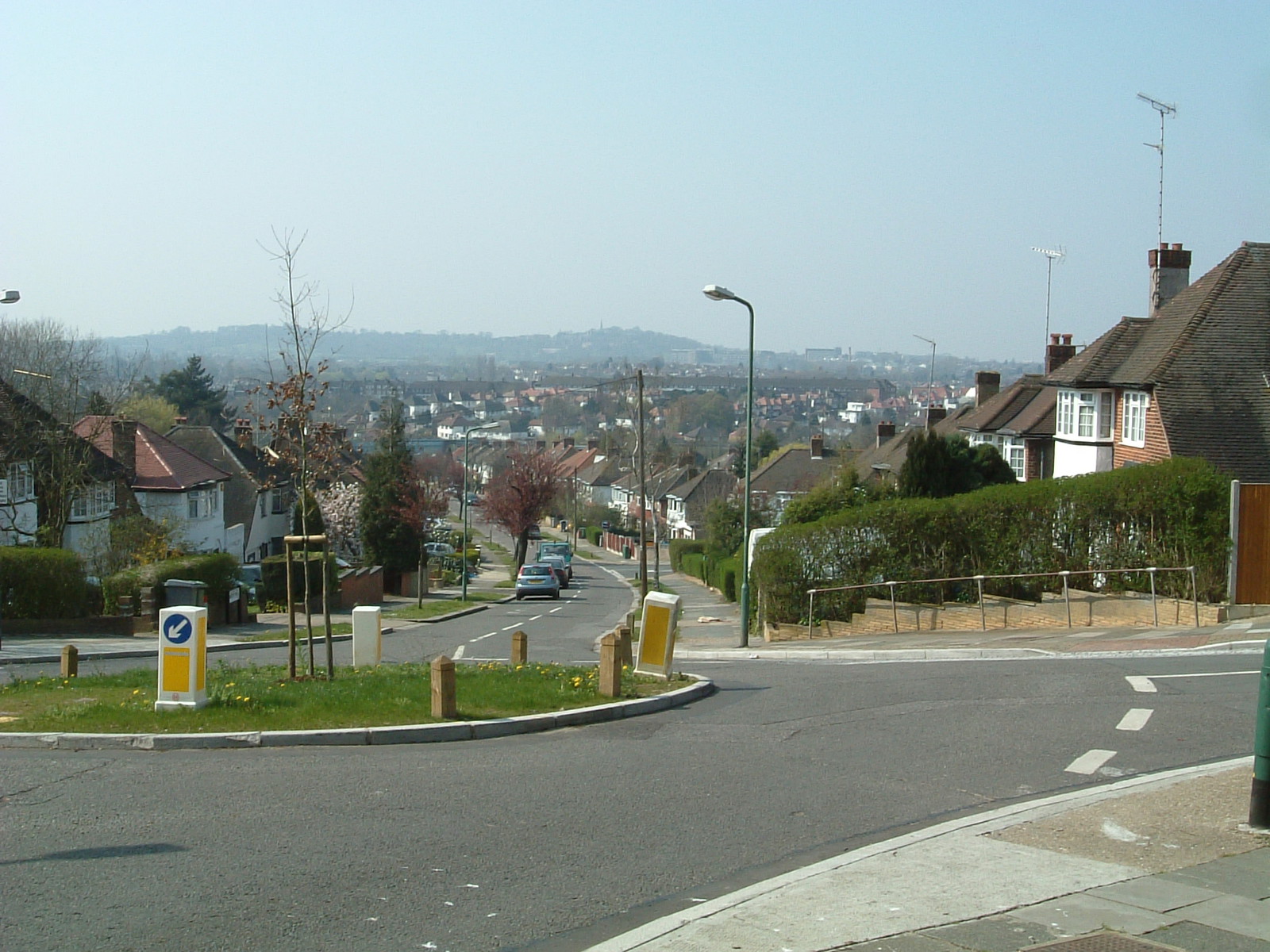Looking down Barn Hill towards Harrow (though not from the Ring, as I took a wrong turning)