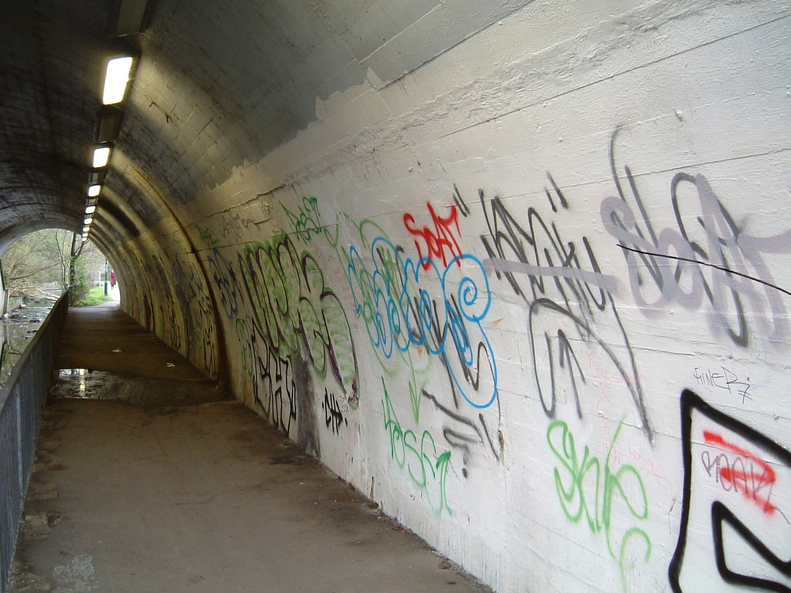 Grafitti along Mutton Brook
