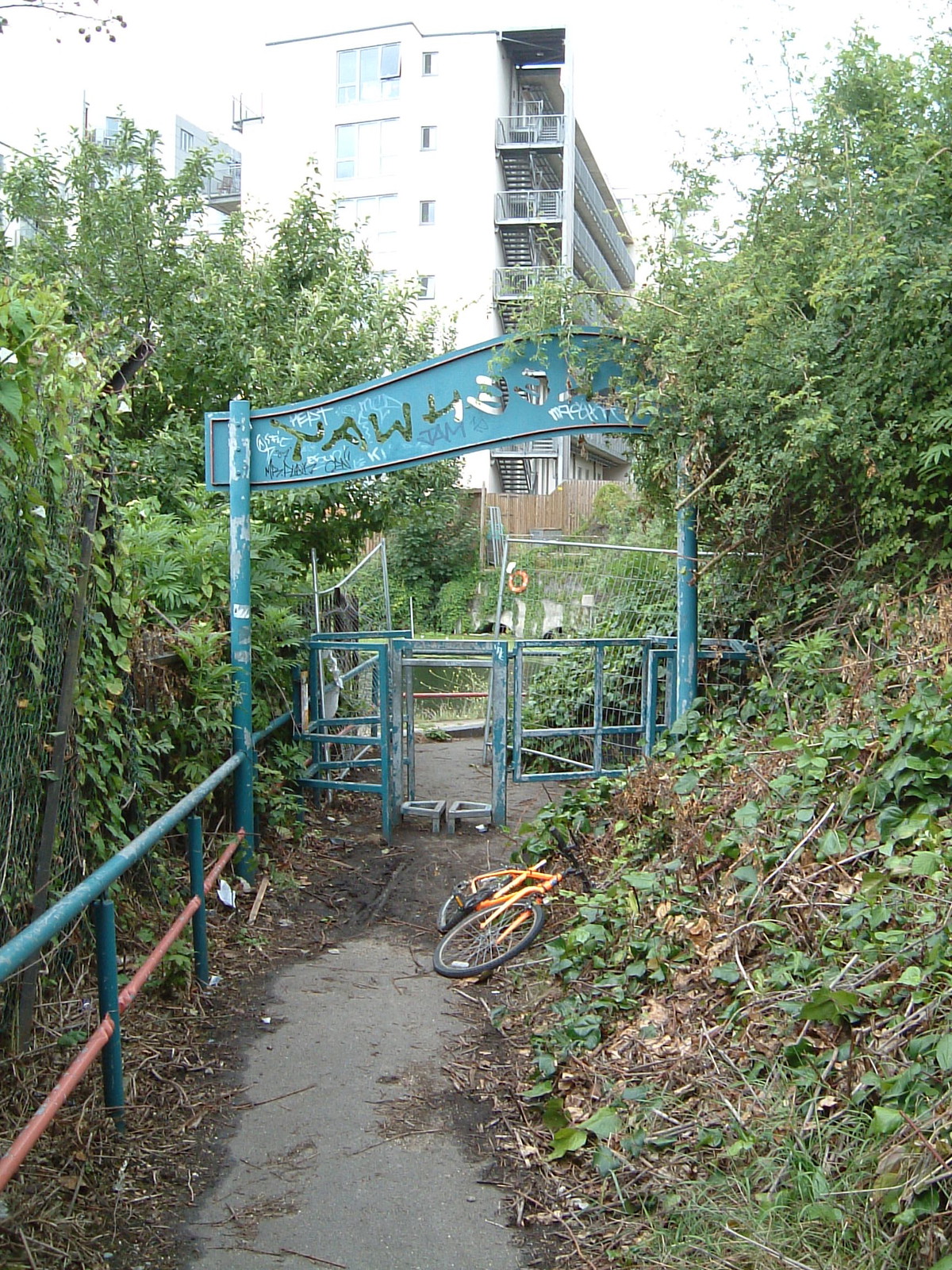 The entrance to the Greenway