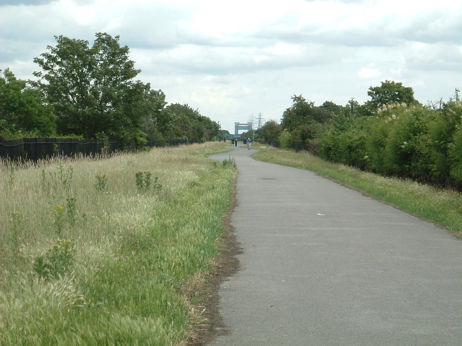 The Greenway with Barking Creek Flood Barrier in the distance