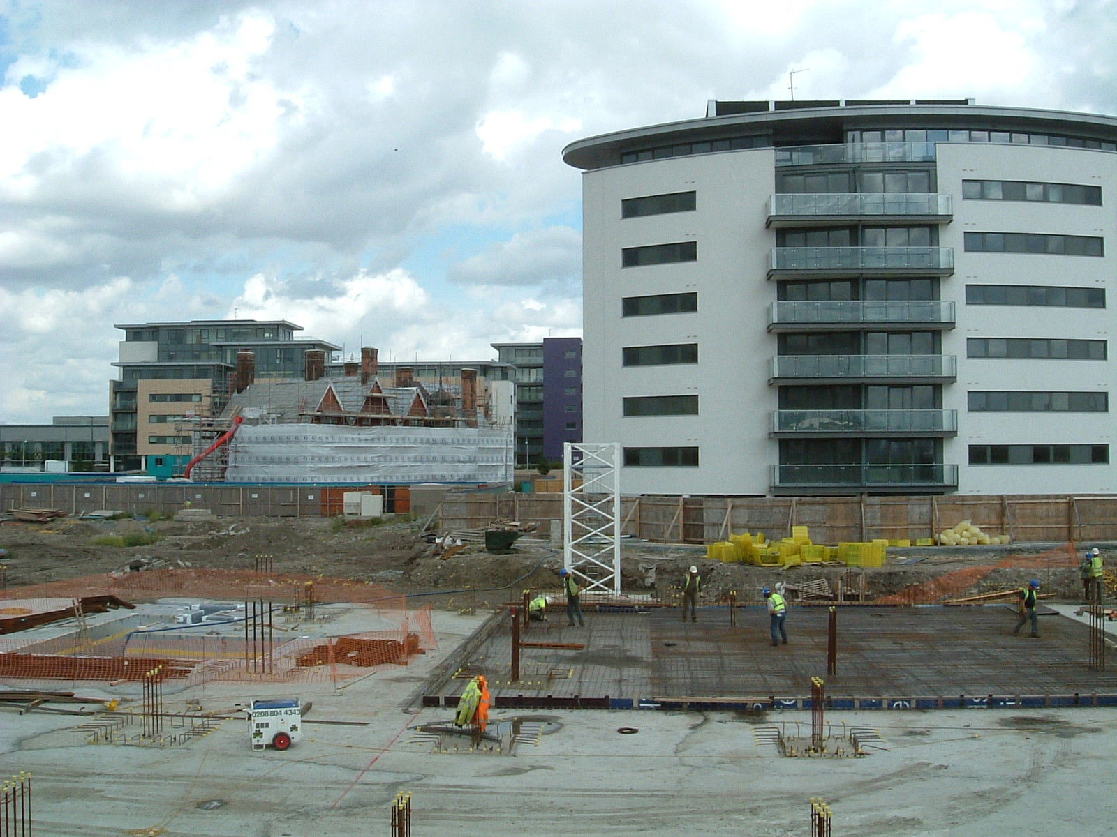 Building work dwarfs the Gallions Hotel