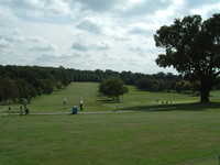 Golf tees in Beckenham Place Park