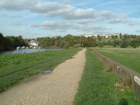 The Thames Path approaching Richmond