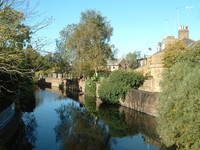 The River Brent just before Hanwell Flight