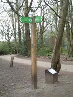 The resumption of signposts in Highgate Wood