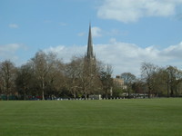 St Mary's Church from Clissold Park