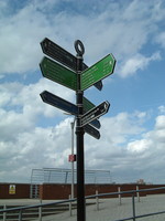 The signpost at the end of the Capital Ring