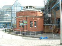 The end of the Ring, at the entrance to the Woolwich foot tunnel