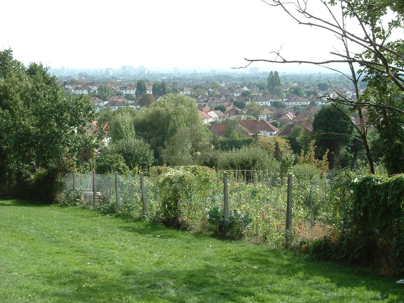 The view over Croydon from Biggin Hill