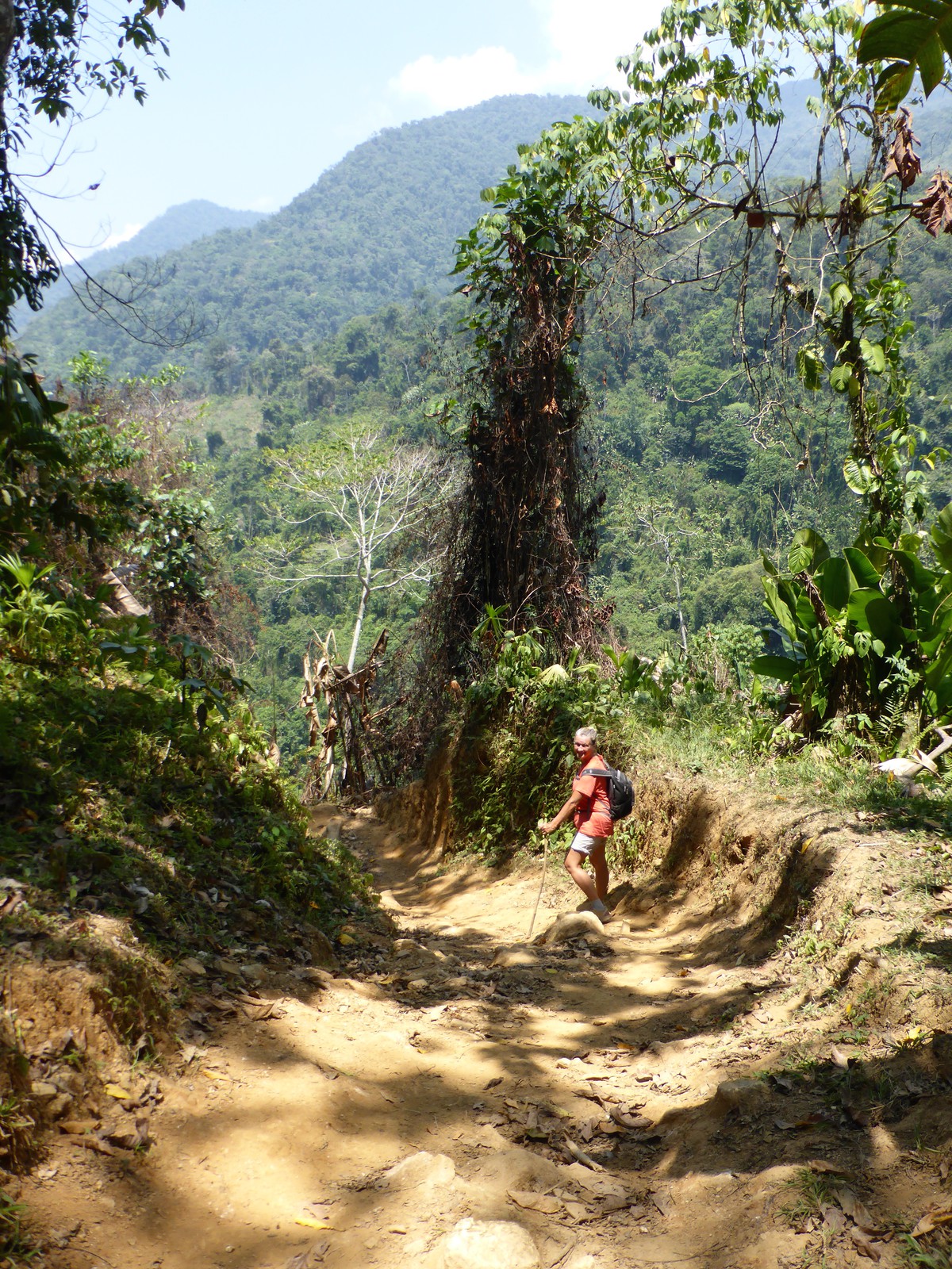 The long, hot descent on day two