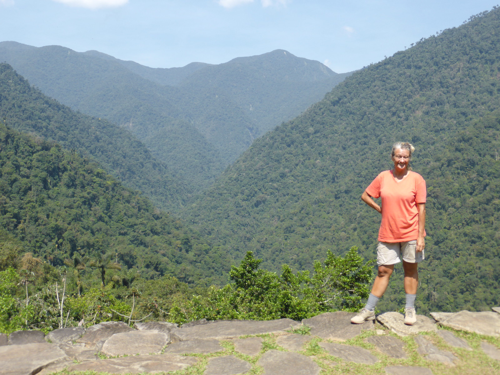 Peta enjoying the amazing view from the main platform