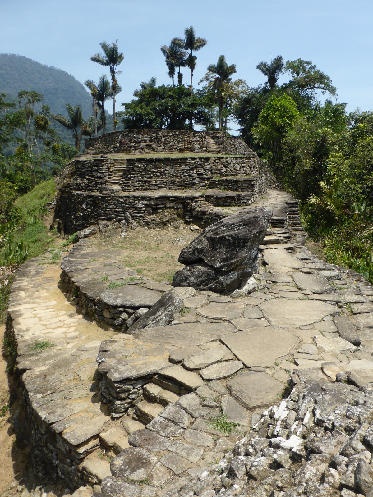 The ridge in the main section of the city