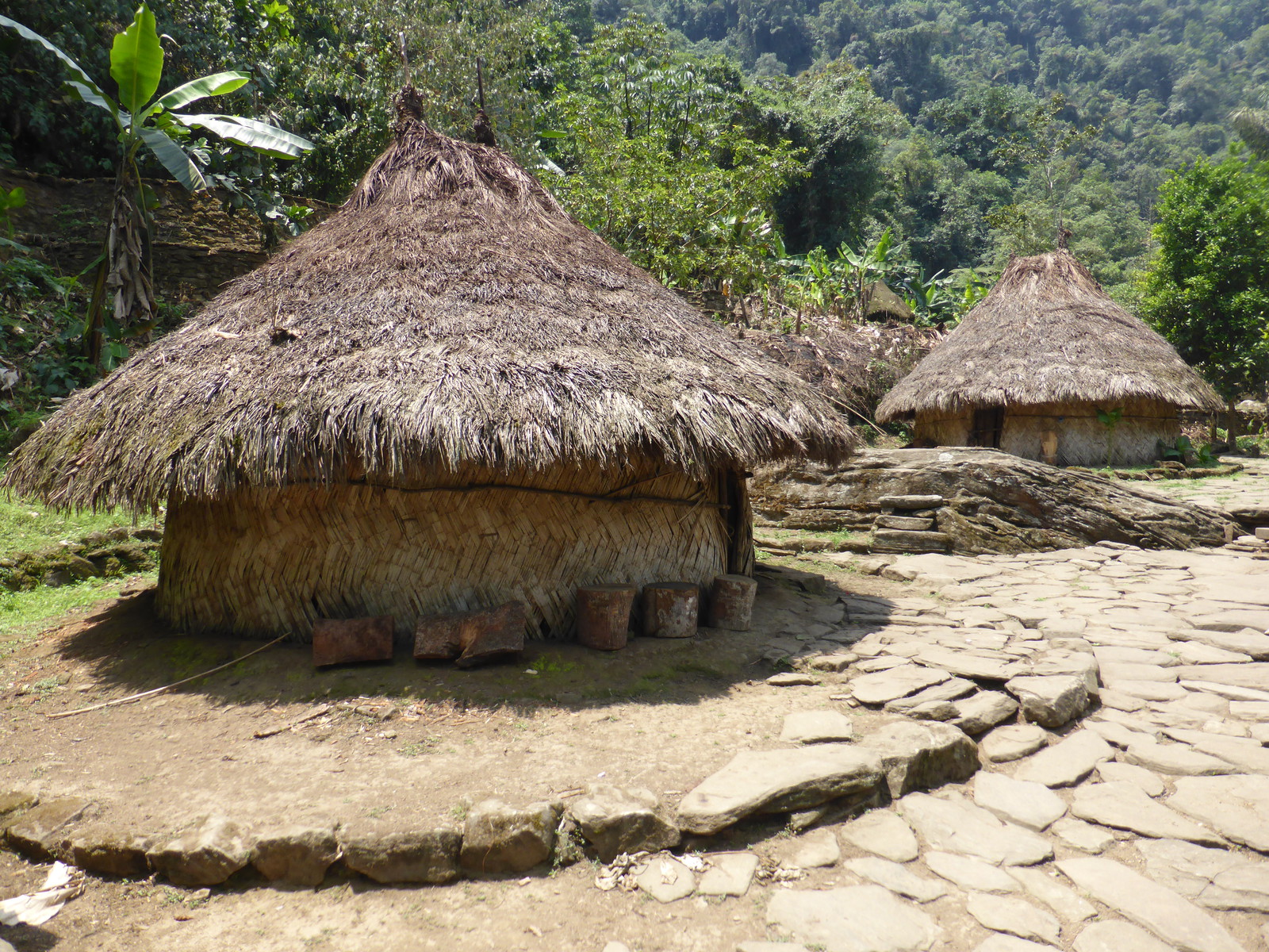 In its heyday, the circular platforms in the Lost City would have been covered in huts like these