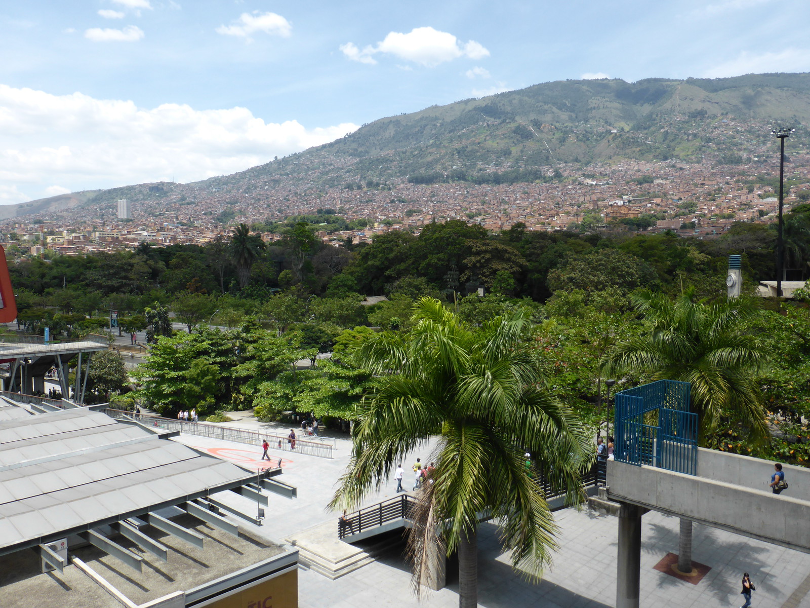 Medellín is in a steep-sided valley
