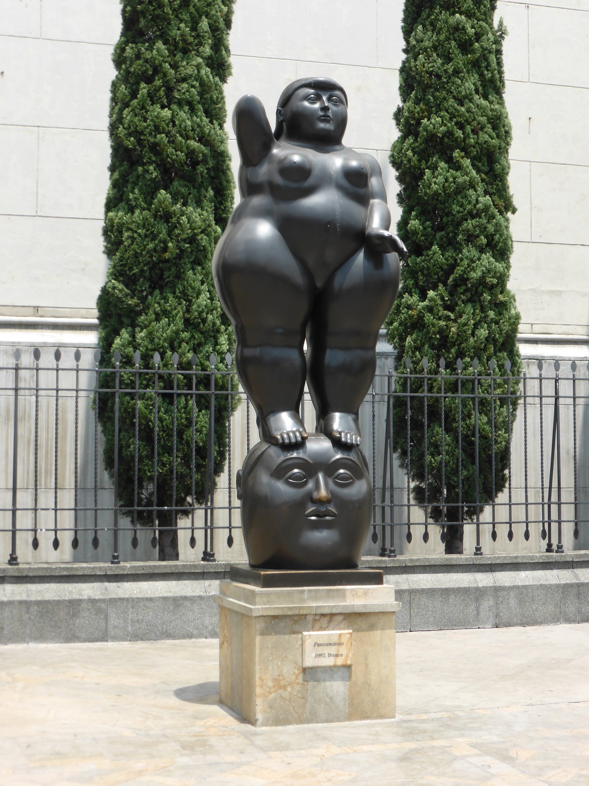 Botero's 1992 sculpture 'Pensamiento' ('Thought')