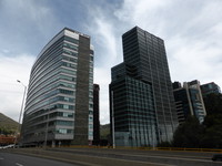 Modern skyscrapers near Usaquén in northern Bogotá