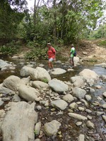 Our first river crossing early on day one