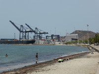 The port in Santa Marta