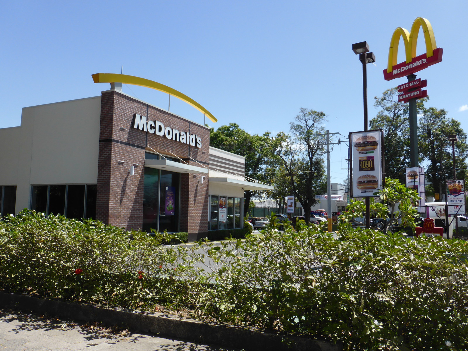 The McDonalds right next to our hotel in Liberia