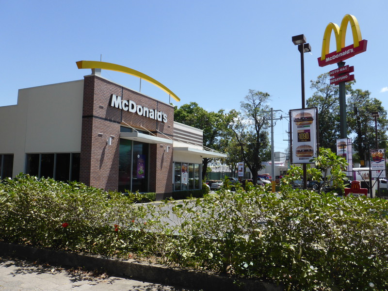 The McDonalds right next to our hotel in Liberia