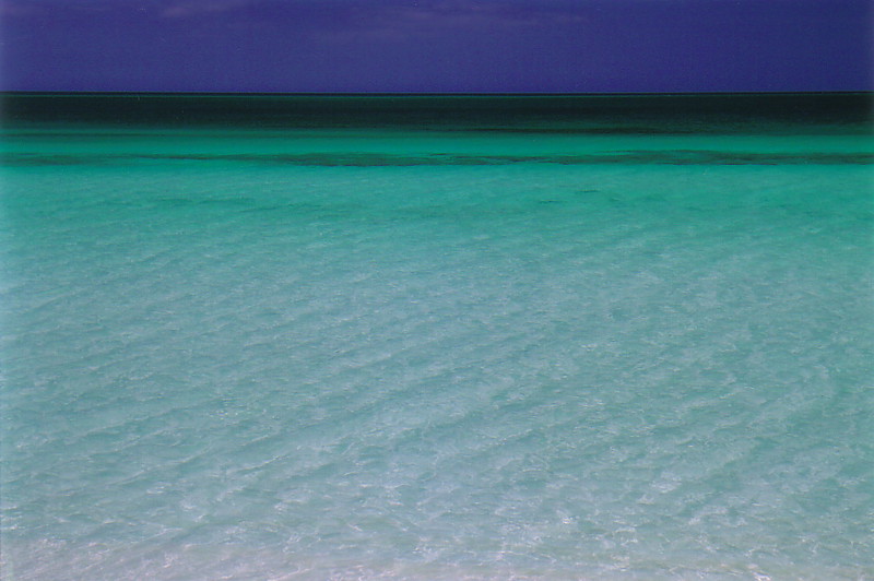 A view of the sea at Playa Perla Blancha