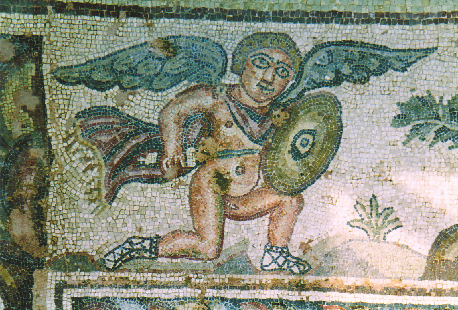 A Roman mosaic