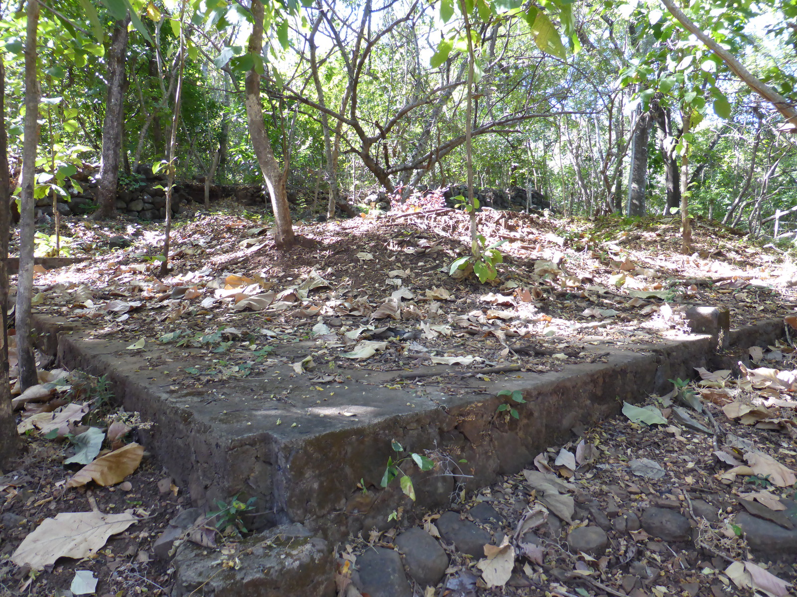 The remains of a bombed school