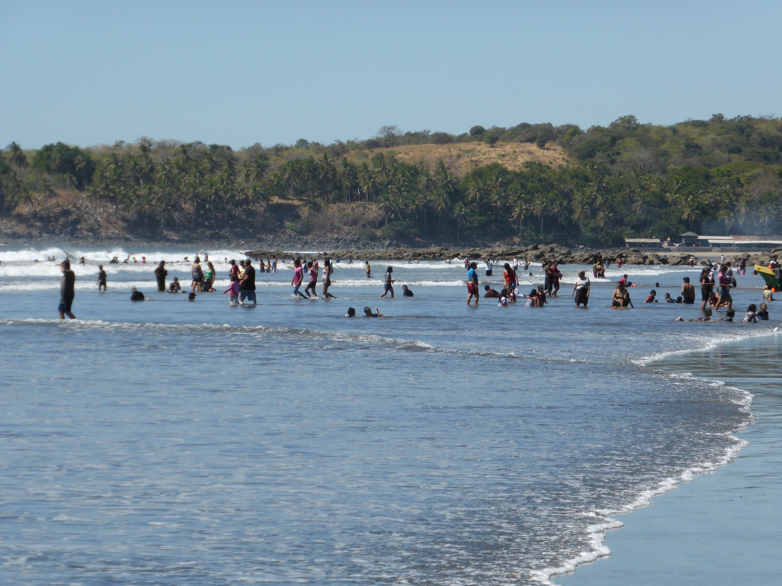 Playa El Cuco is much busier