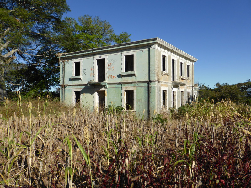The ex-presidential house that the guerrillas occupied during the war