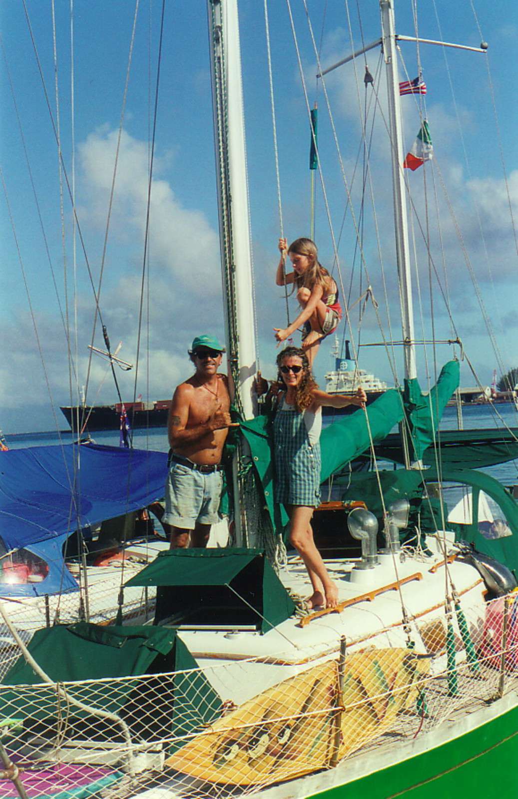 Claw, Mary and Crystal from the ketch Tir Na Nog